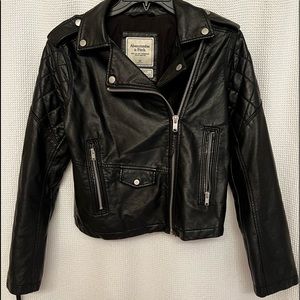 Abercrombie and Fitch vegan leather jacket